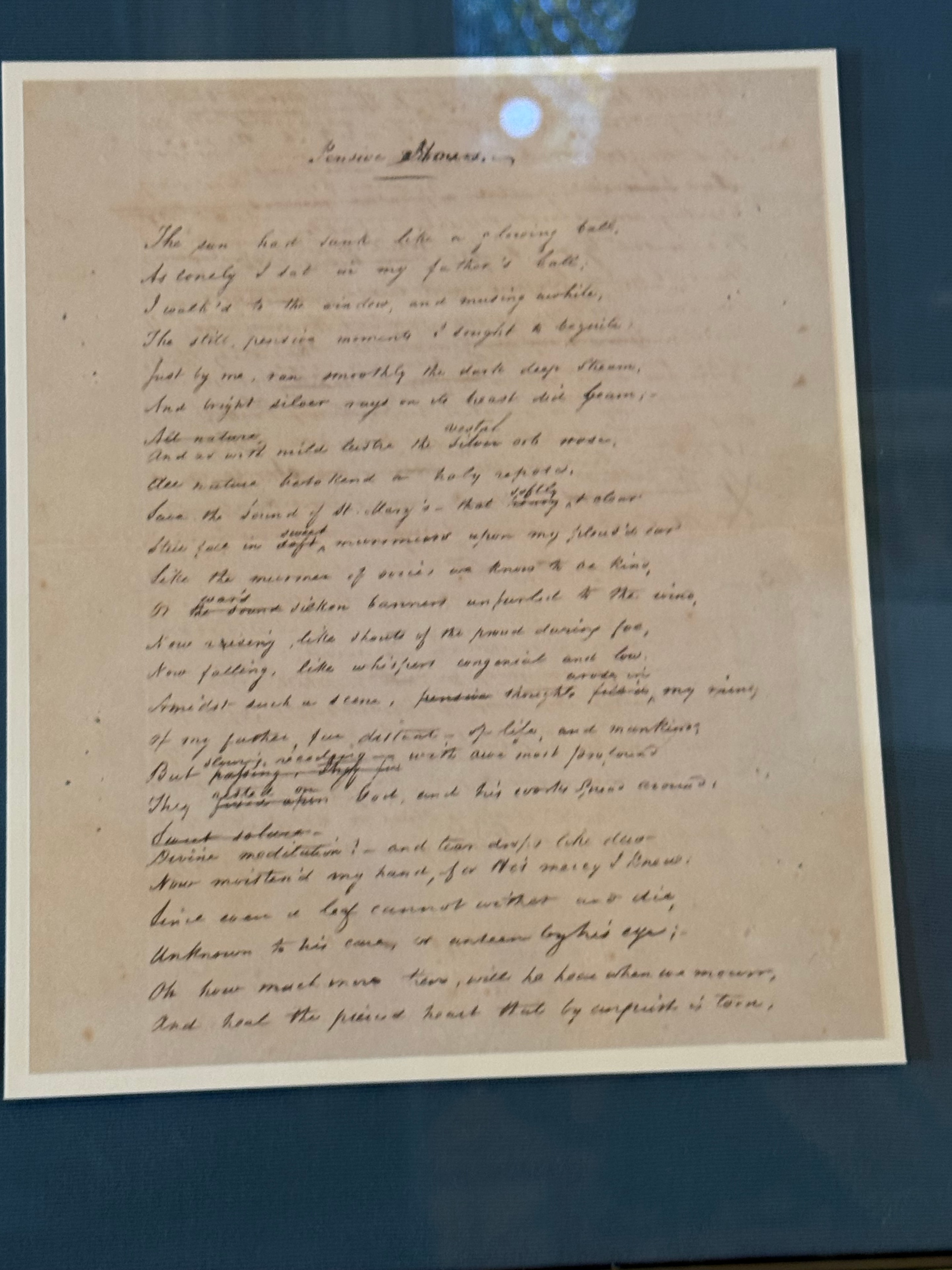 Handwritten cursive document