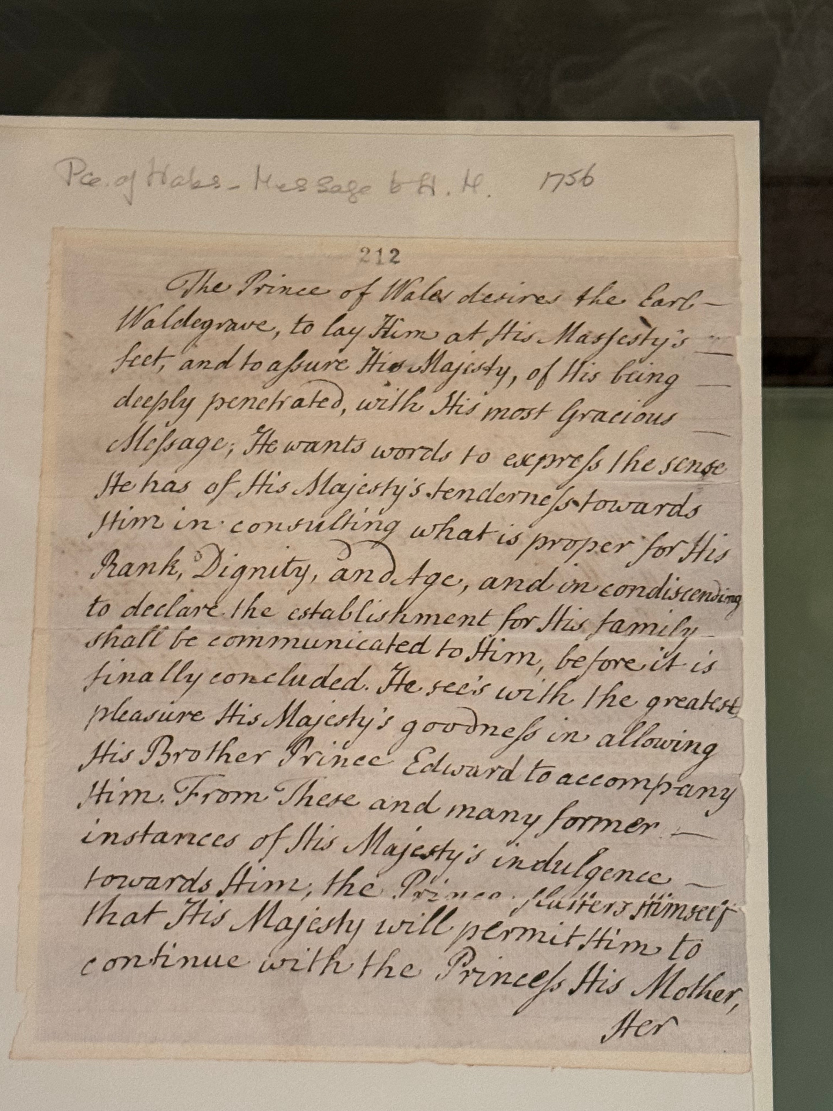 Handwritten cursive document